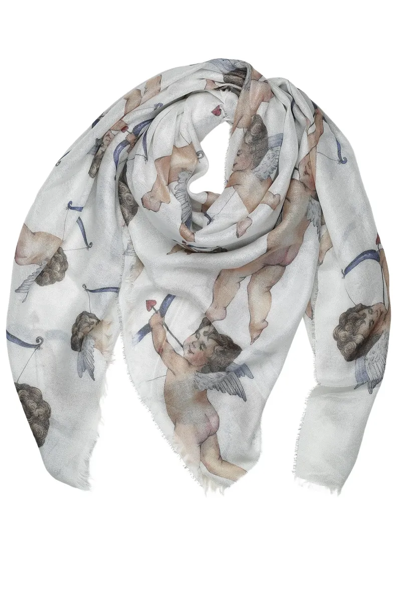 COLLEZIONE ALESSANDRO Шарф XXL "Амур", формата XXL с ангелочками-стрелками Купидона, белый
COLLEZIONE ALESSANDRO Шарф XXL "Амур", формата XXL с ангелочками-стрелками Купидона, белый