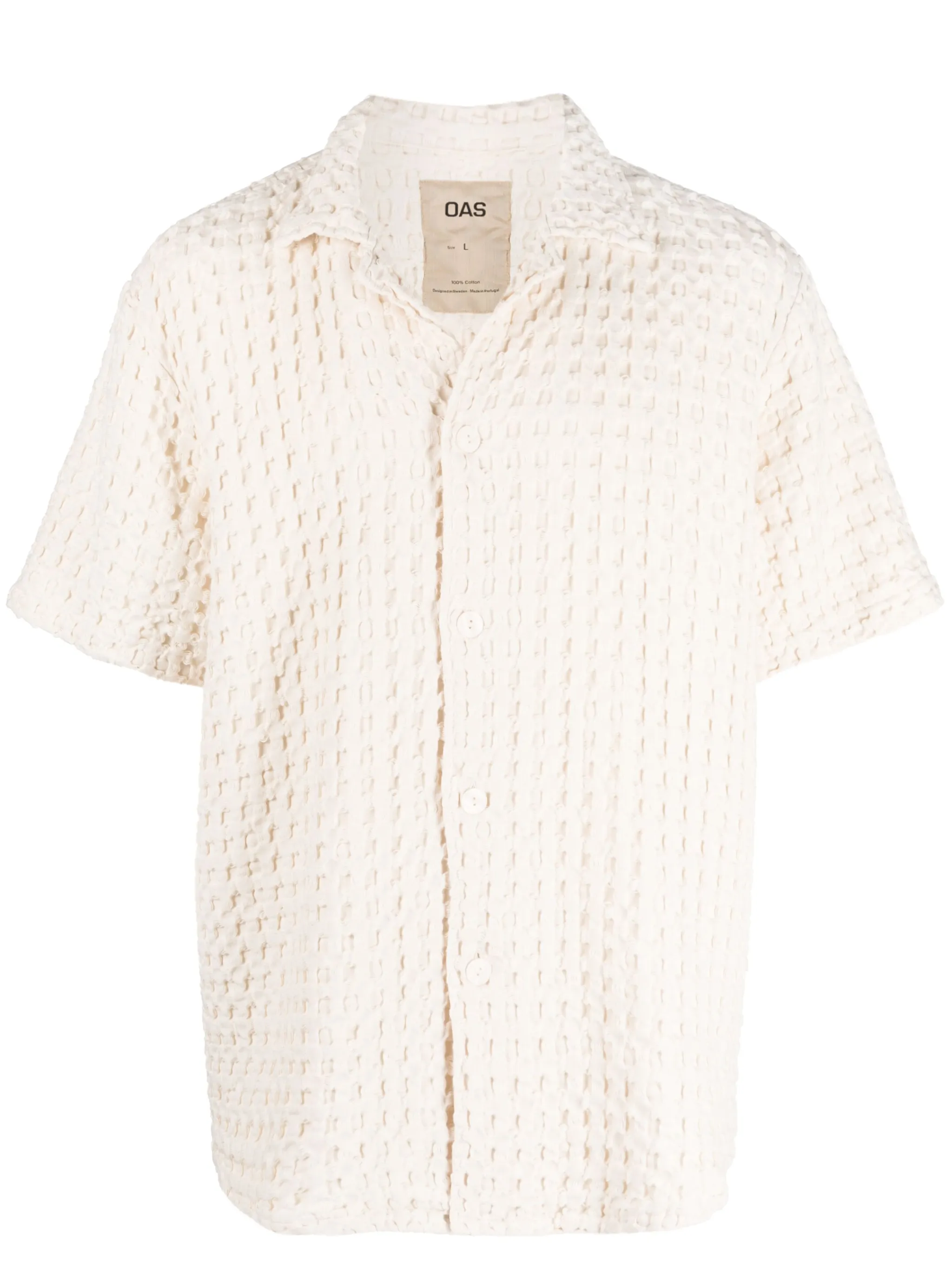 Рубашка с кубинским воротником Oas Company, нейтральный
Рубашка с кубинским воротником Oas Company, нейтральный