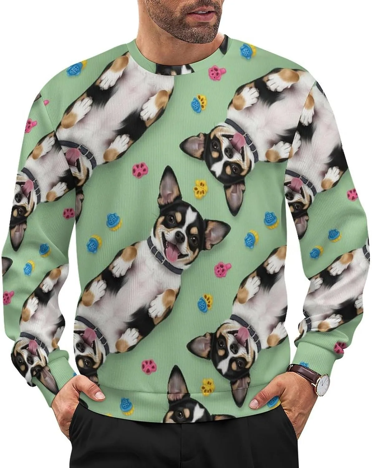 Мужской свитер с круглым вырезом, легкий, с длинными рукавами SEBNATAL
Мужской свитер с круглым вырезом, легкий, с длинными рукавами SEBNATAL