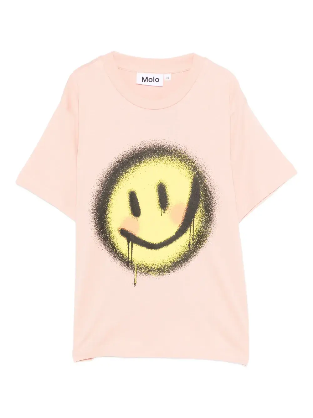 Футболка с изображением смайлика, нарисованного аэрозольной краской Molo, розовый
Футболка с изображением смайлика, нарисованного аэрозольной краской Molo, розовый
