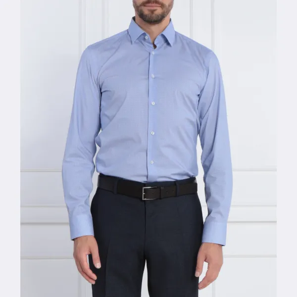 Рубашка узкого кроя h-hank-s-kent Boss, синий 
Рубашка узкого кроя h-hank-s-kent Boss, синий