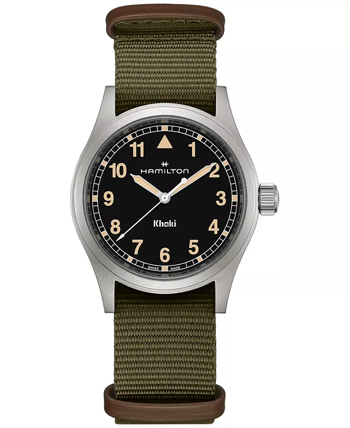 Мужские швейцарские часы Khaki Field Green с текстильным ремешком, 38 мм Hamilton
Мужские швейцарские часы Khaki Field Green с текстильным ремешком, 38 мм Hamilton