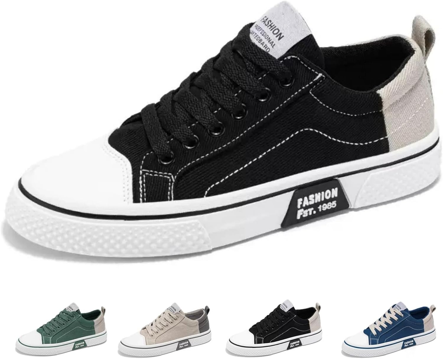 Мужские модные повседневные кроссовки MACEFIL из холщовой ткани, дышащие, классические на шнуровке, удобные, для улицы и ходьбы, черный
Мужские модные повседневные кроссовки MACEFIL из холщовой ткани, дышащие, классические на шнуровке, удобные, для улицы и ходьбы, черный