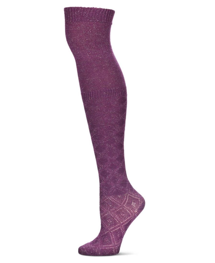 Женские теплые носки выше колена из хлопковой смеси с эффектным бриллиантом MeMoi, Plum
Женские теплые носки выше колена из хлопковой смеси с эффектным бриллиантом MeMoi, Plum