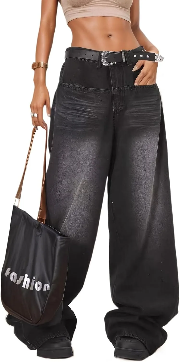 Женские джинсы Mid Rise Wide Leg Y2K прямые мешковатые Djeanxa
Женские джинсы Mid Rise Wide Leg Y2K прямые мешковатые Djeanxa