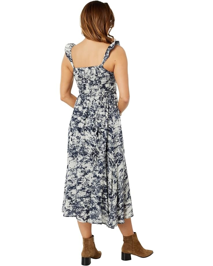 Платье MOON RIVER Printed Ruffle Sleeve Dress with Tunneling Detail, темно-синий
Платье MOON RIVER Printed Ruffle Sleeve Dress with Tunneling Detail, темно-синий