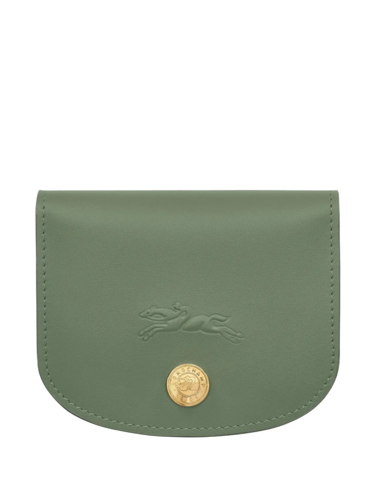 Longchamp картхолдер с тисненым логотипом, зеленый 
Longchamp картхолдер с тисненым логотипом, зеленый