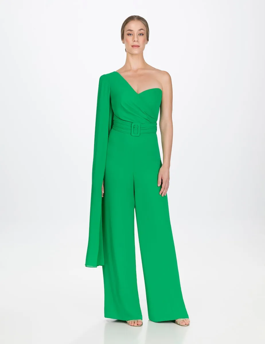 Женский комбинезон с асимметричным вырезом и рукавами-ангелочками Sonia Peña, зеленый
Женский комбинезон с асимметричным вырезом и рукавами-ангелочками Sonia Peña, зеленый