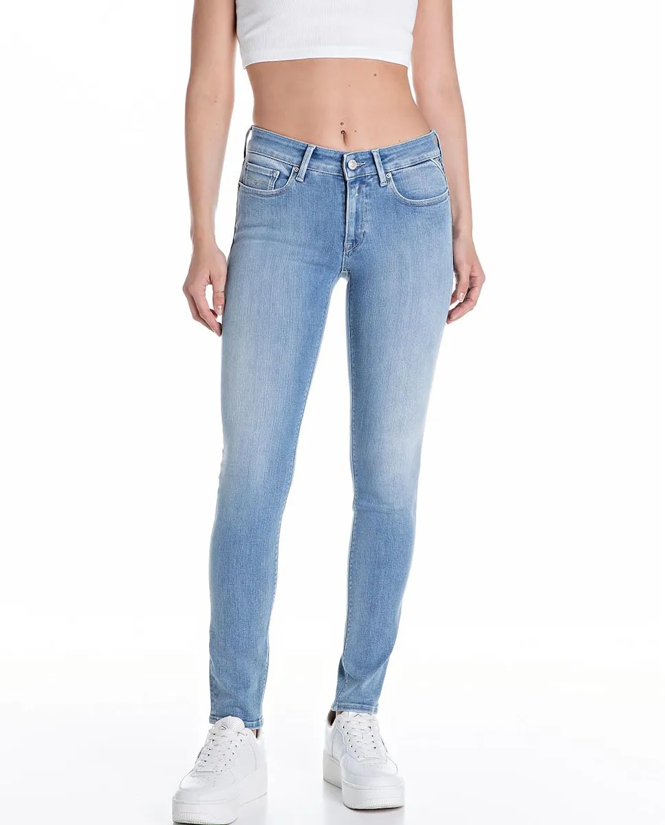Женские джинсы-скинни с карманами Replay, светло-голубой
Женские джинсы-скинни с карманами Replay, светло-голубой
