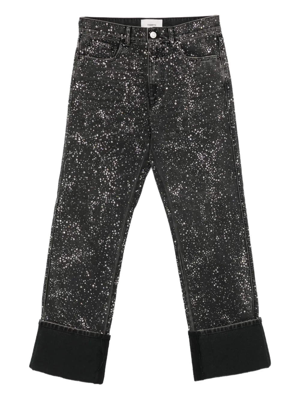 Джинсы бойфренды, украшенные кристаллами COPERNI, черный
Джинсы бойфренды, украшенные кристаллами COPERNI, черный