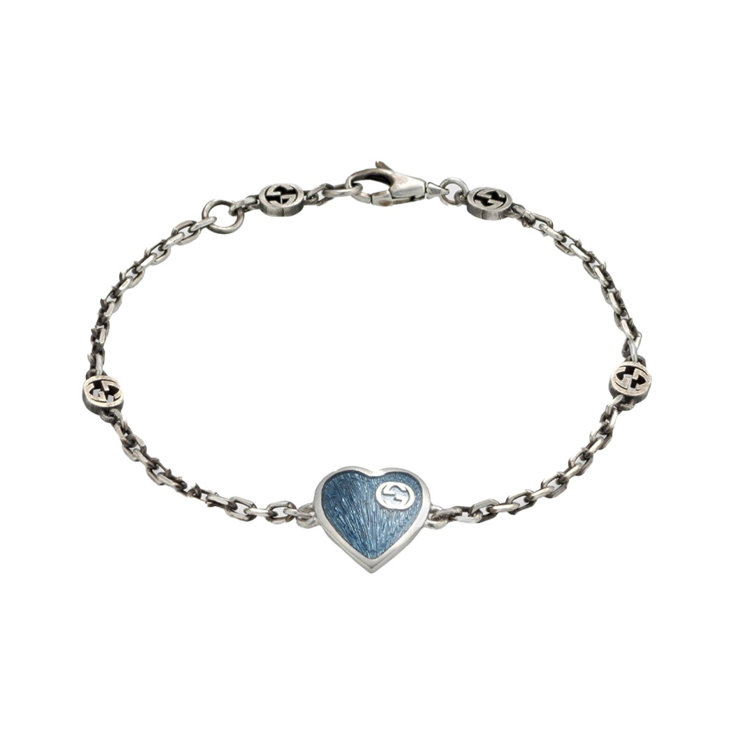 GUCCI Серебряный браслет с голубой эмалью
GUCCI Серебряный браслет с голубой эмалью