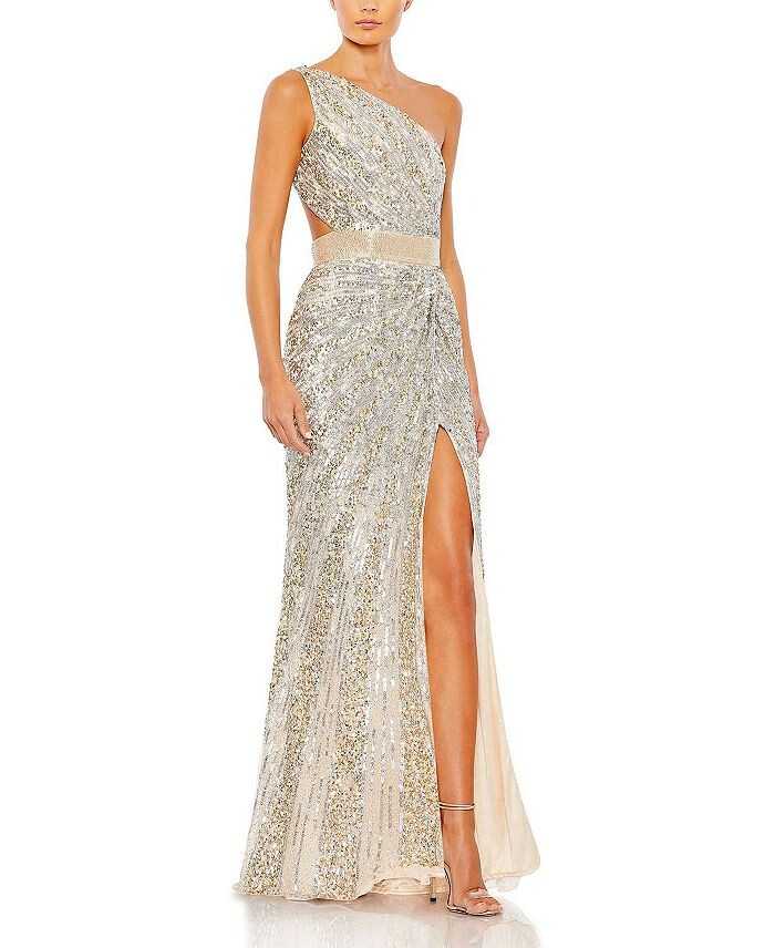 Mac Duggal Платье на одно плечо с драпировкой и шнуровкой, расшитое пайетками, коричневый/бежевый
Mac Duggal Платье на одно плечо с драпировкой и шнуровкой, расшитое пайетками, коричневый/бежевый