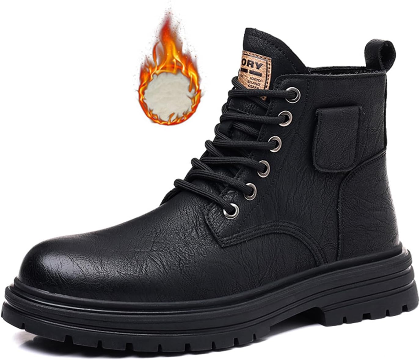 Мужские кожаные высокие мотоциклетные боевые ботинки, модные повседневные зимние с флисовой подкладкой, для активного отдыха и походов, кроссовки на шнуровке с боковой молнией, ретро, удобные чукка-бутсы с круглым носком Zeberfi, черный
Мужские кожаные высокие мотоциклетные боевые ботинки, модные повседневные зимние с флисовой подкладкой, для активного отдыха и походов, кроссовки на шнуровке с боковой молнией, ретро, удобные чукка-бутсы с круглым носком Zeberfi, черный