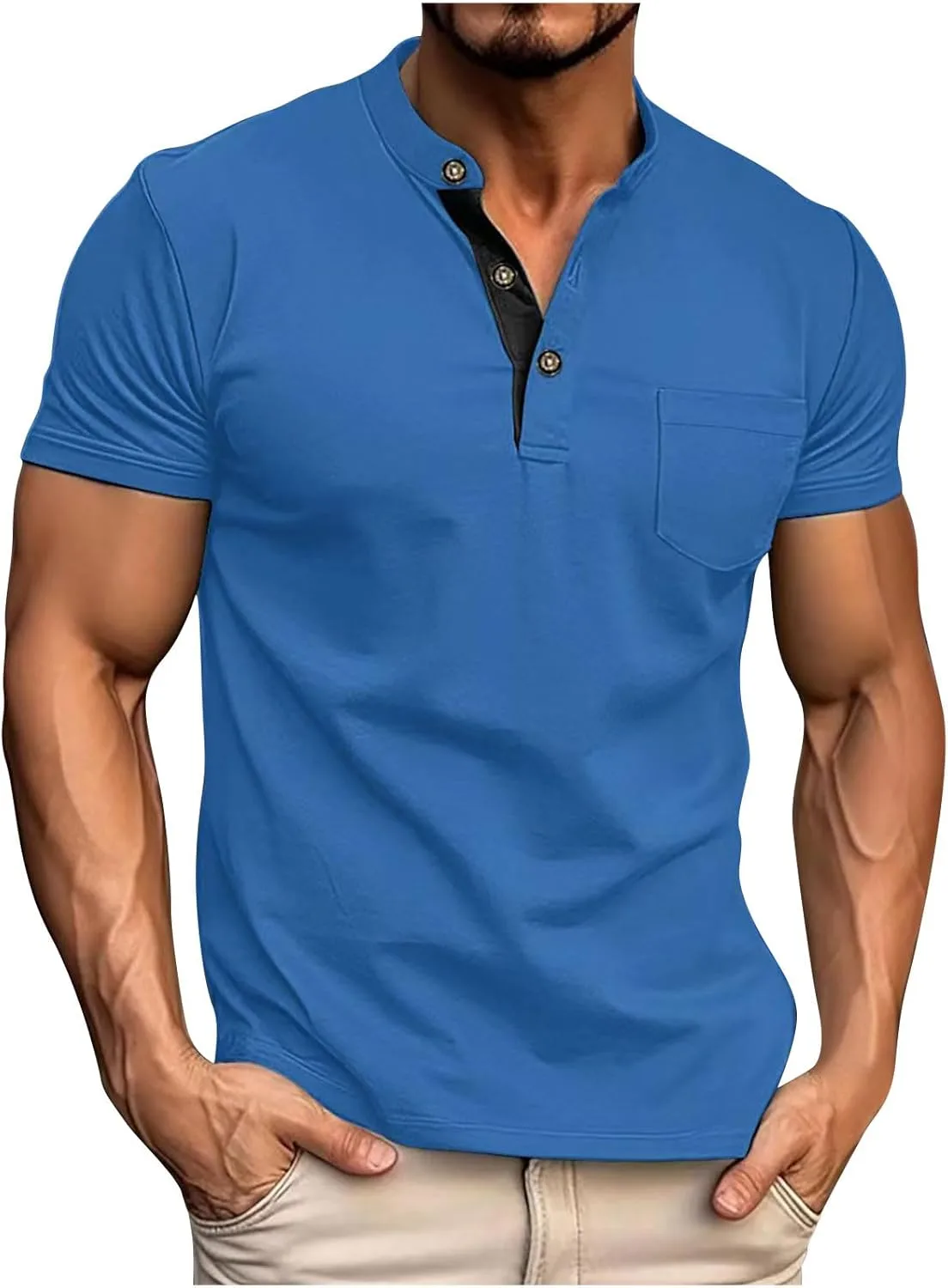 Мужская футболка-поло с коротким рукавом и карманом, Casual, Slim Fit
Мужская футболка-поло с коротким рукавом и карманом, Casual, Slim Fit