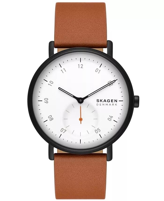 Мужские кварцевые часы Kuppel для трех рук, коричневые кожаные, 44 мм Skagen
Мужские кварцевые часы Kuppel для трех рук, коричневые кожаные, 44 мм Skagen
