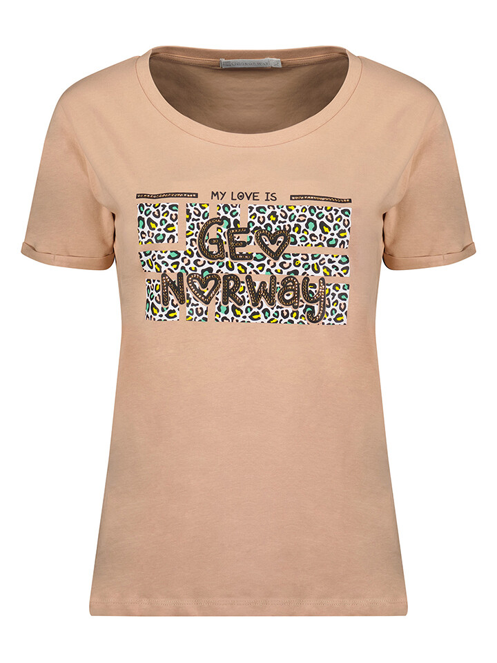 Футболка Geographical Norway Janimal, бежевый
Футболка Geographical Norway Janimal, бежевый