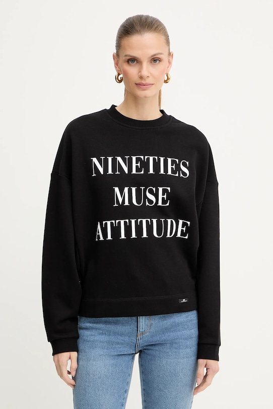 Хлопковая толстовка Elisabetta Franchi, черный
Хлопковая толстовка Elisabetta Franchi, черный