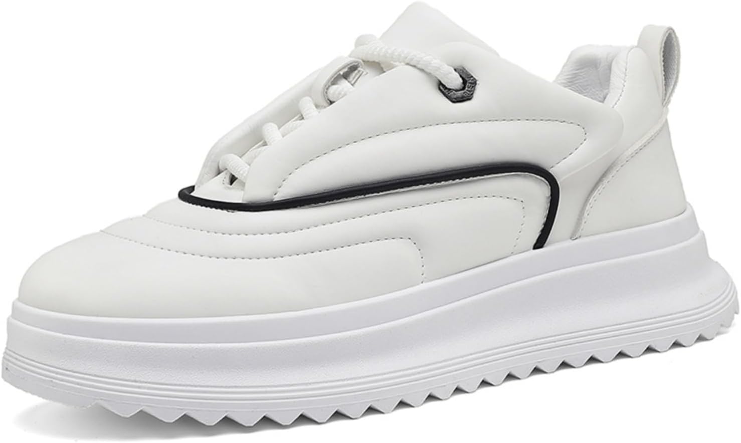 Мужские массивные кроссовки на платформе - обувь с толстой подошвой и противоскользящей функцией, с стеганым дизайном, контрастной строчкой и петлей на пятке, дышащие, на шнуровке, повседневного стиля для ежедневной носки (белый/хаки/черный) Kel...
Мужские массивные кроссовки на платформе - обувь с толстой подошвой и противоскользящей функцией, с стеганым дизайном, контрастной строчкой и петлей на пятке, дышащие, на шнуровке, повседневного стиля для ежедневной носки (белый/хаки/черный) Kel...