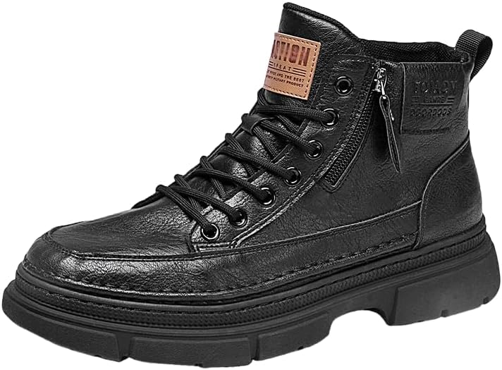 Мужские модные кожаные кроссовки Hhhchpm с высоким верхом, толстой подошвой, для ходьбы, спортивные, повседневные, стильные мужские, коричневый
Мужские модные кожаные кроссовки Hhhchpm с высоким верхом, толстой подошвой, для ходьбы, спортивные, повседневные, стильные мужские, коричневый