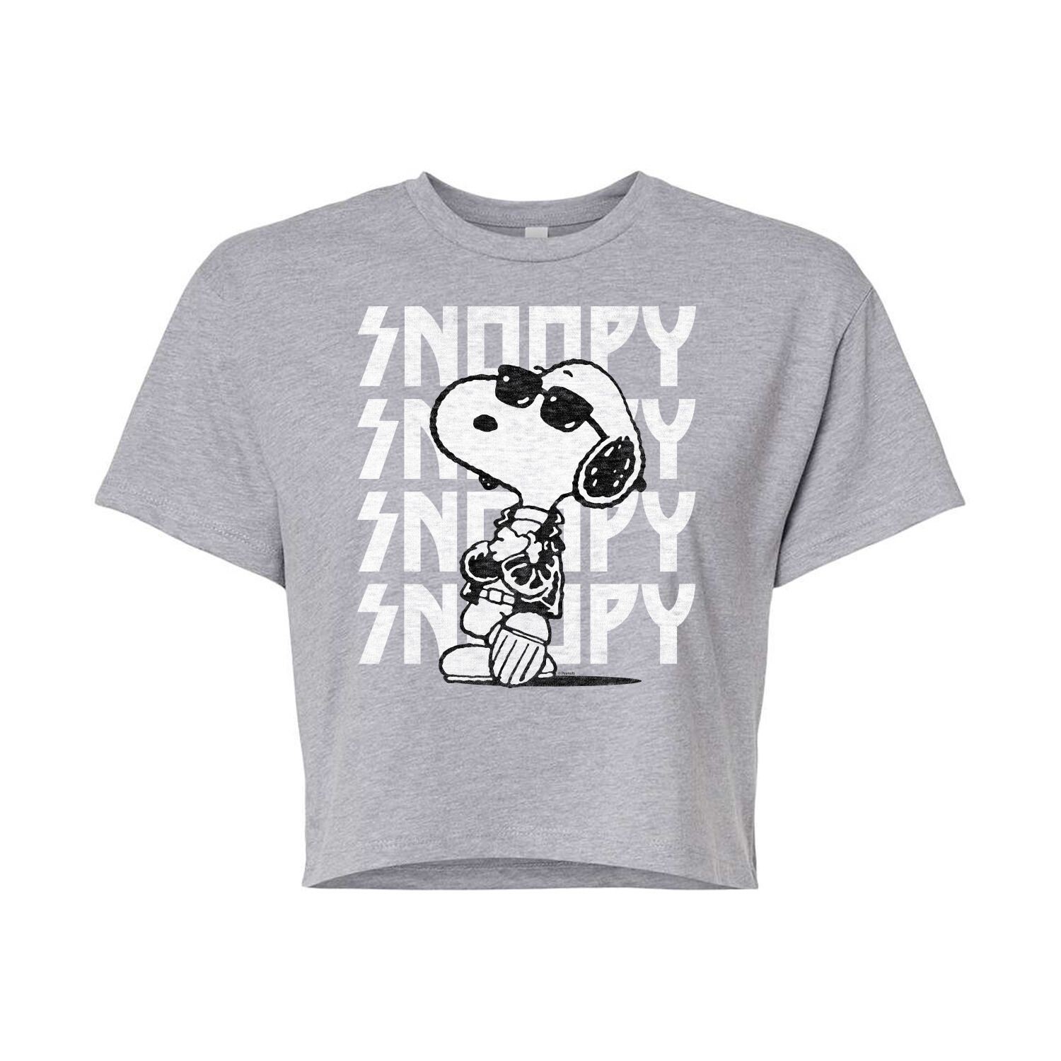 Укороченная футболка с рисунком Peanuts Charlie Brown & Snoopy Rock для юниоров Licensed Character
Укороченная футболка с рисунком Peanuts Charlie Brown & Snoopy Rock для юниоров Licensed Character