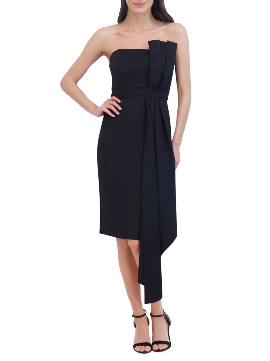 Асимметричное платье-футляр без бретелек Eliza J, черный
Асимметричное платье-футляр без бретелек Eliza J, черный