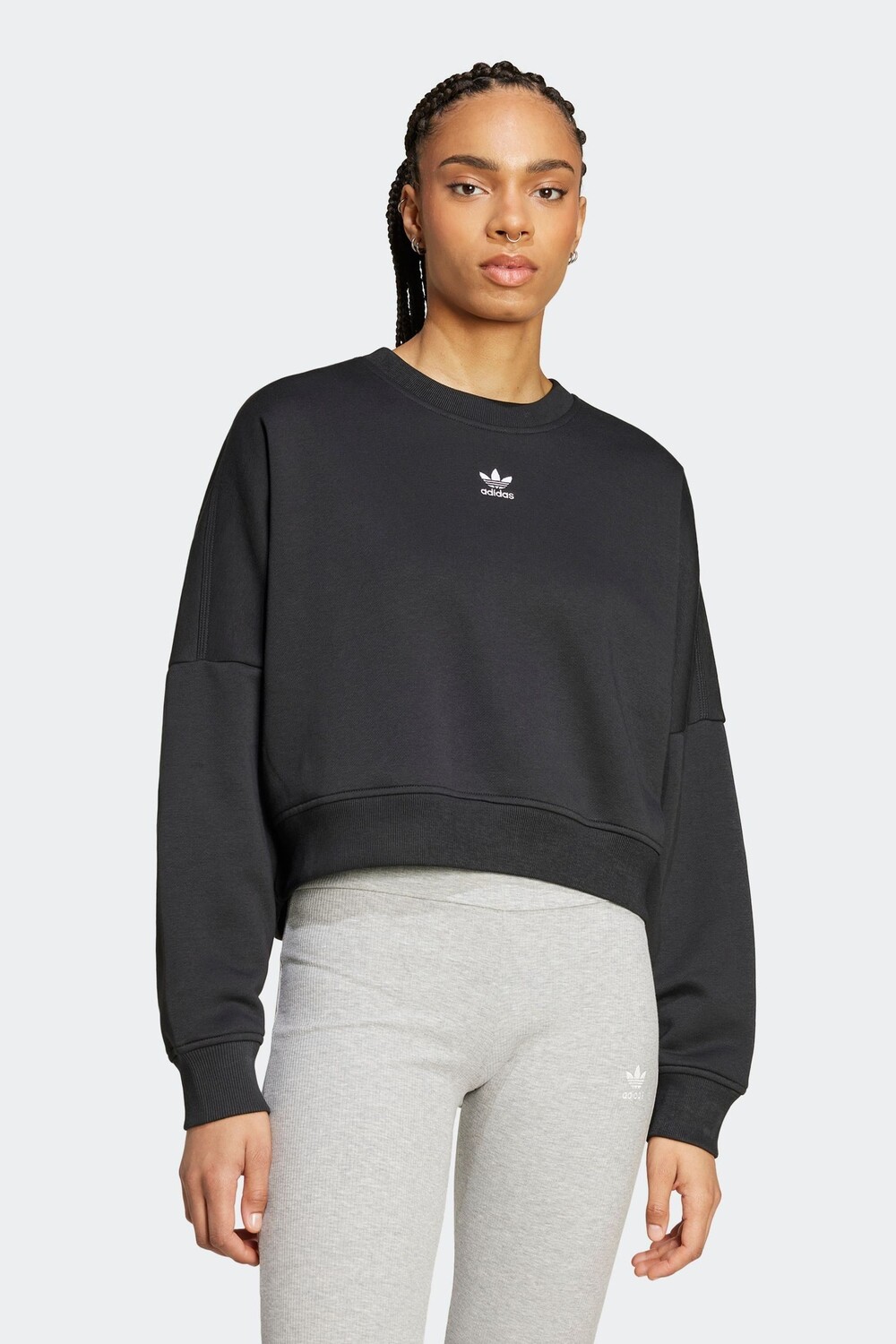 Толстовка Adidas Essentials Crew Adidas Originals, черный
Толстовка Adidas Essentials Crew Adidas Originals, черный