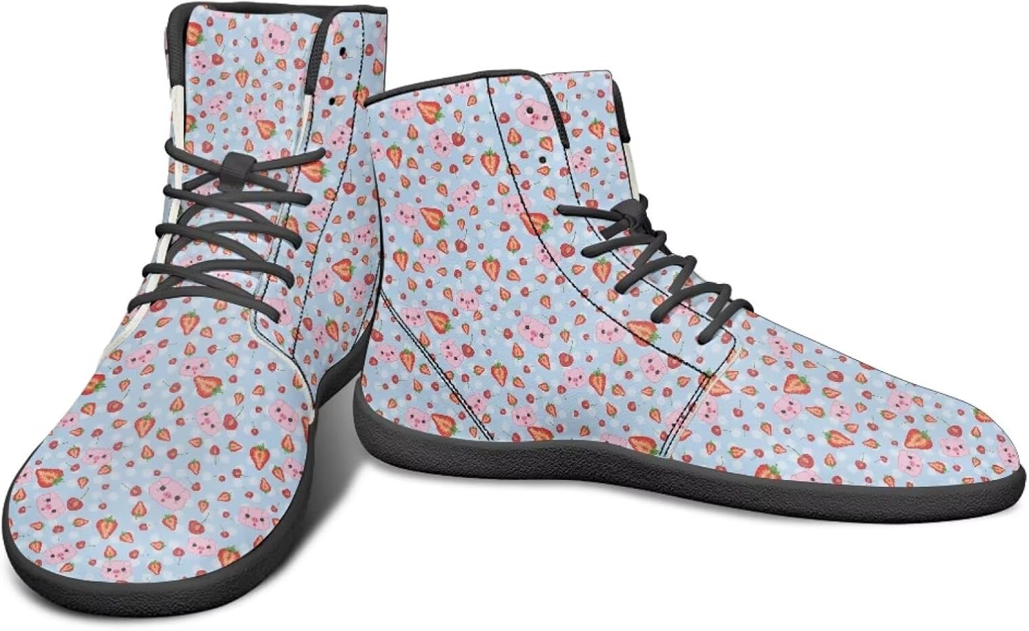 Мужские высокие кроссовки Animal Design с широким носком и резиновой подошвой для бега и с нулевым перепадом высоты, обеспечивающие ощущение поверхности Watdotory, Pig Strawberry Cherry Design
Мужские высокие кроссовки Animal Design с широким носком и резиновой подошвой для бега и с нулевым перепадом высоты, обеспечивающие ощущение поверхности Watdotory, Pig Strawberry Cherry Design