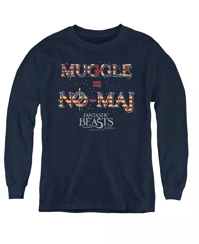 Мальчики Молодежь Великобритания США No Maj Длинные рукава Толстовка Fantastic Beasts, синий
Мальчики Молодежь Великобритания США No Maj Длинные рукава Толстовка Fantastic Beasts, синий