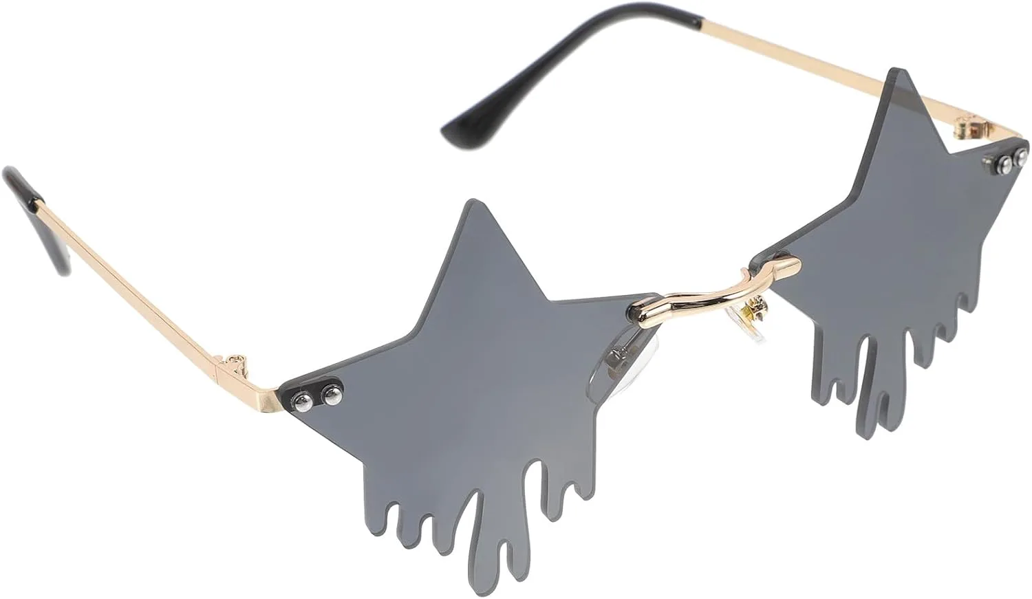 Солнцезащитные очки без оправы со звездами и кисточками, вечерние очки для женщин и мужчин, золотая оправа, серые линзы, диско-очки для взрослых Holibanna, Black
Солнцезащитные очки без оправы со звездами и кисточками, вечерние очки для женщин и мужчин, золотая оправа, серые линзы, диско-очки для взрослых Holibanna, Black