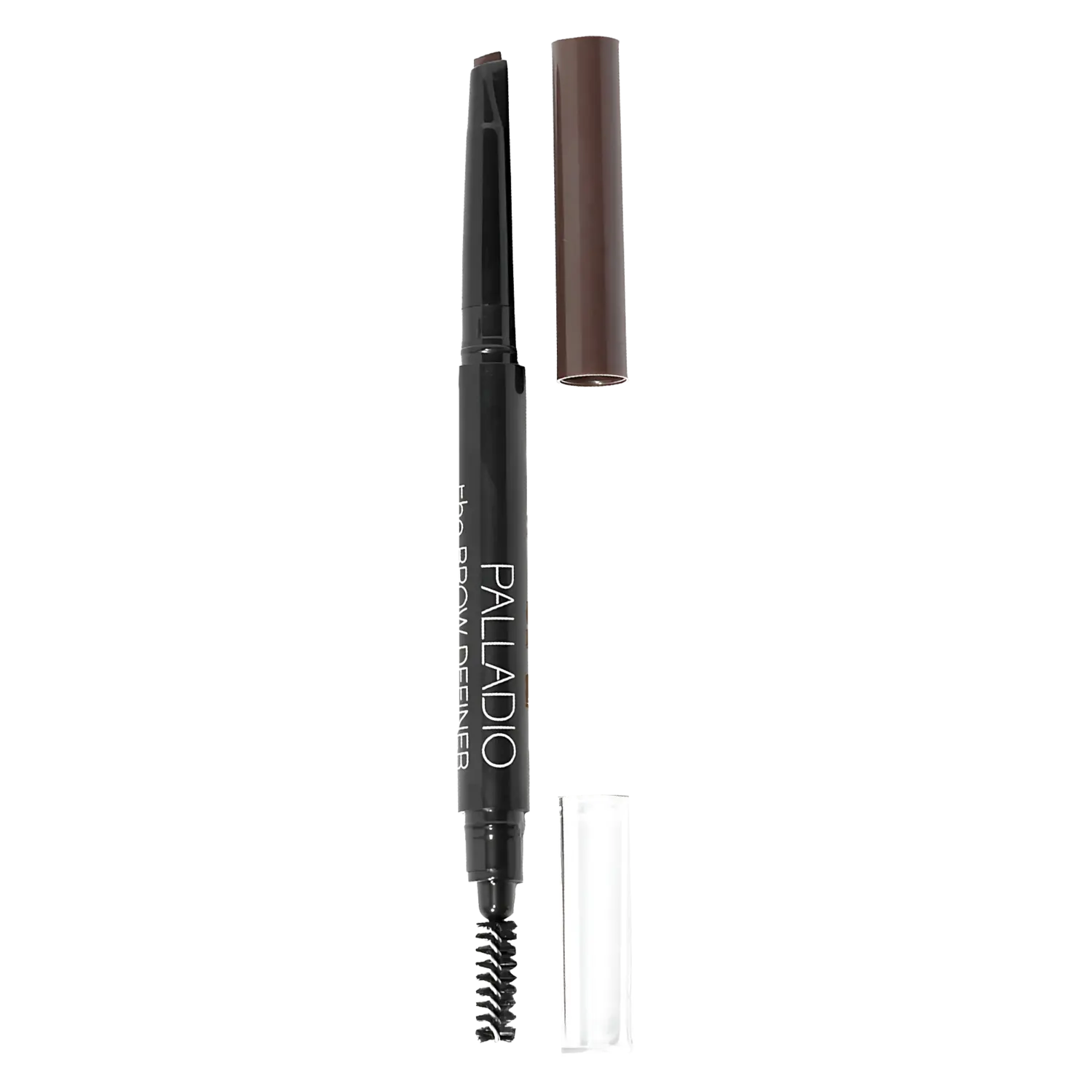 Карандаш для бровей с выдвижным наконечником и тремя кончиками Palladio Beauty, Dark Brown
Карандаш для бровей с выдвижным наконечником и тремя кончиками Palladio Beauty, Dark Brown