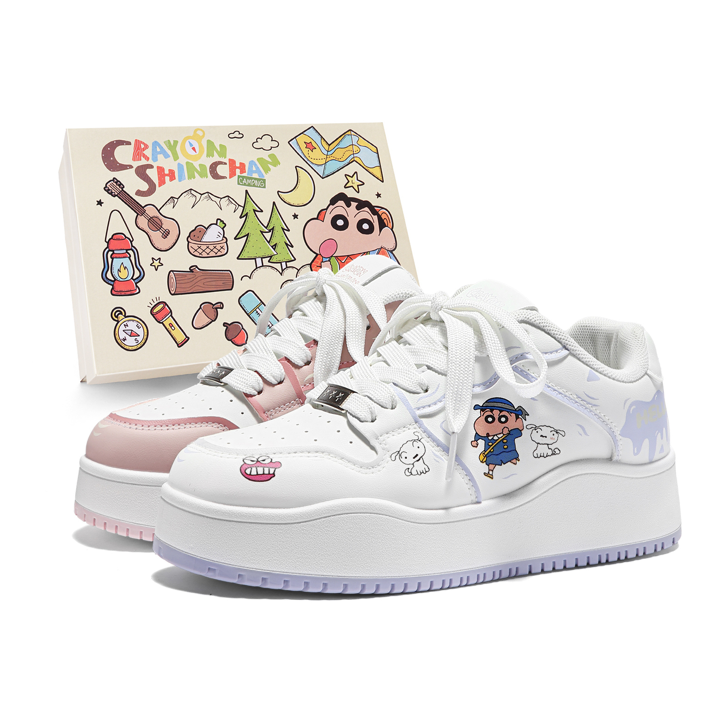 Низкие скейтбордистские кроссовки унисекс Crayon Shinchan, розовый фиолетовый mismatched
Низкие скейтбордистские кроссовки унисекс Crayon Shinchan, розовый фиолетовый mismatched