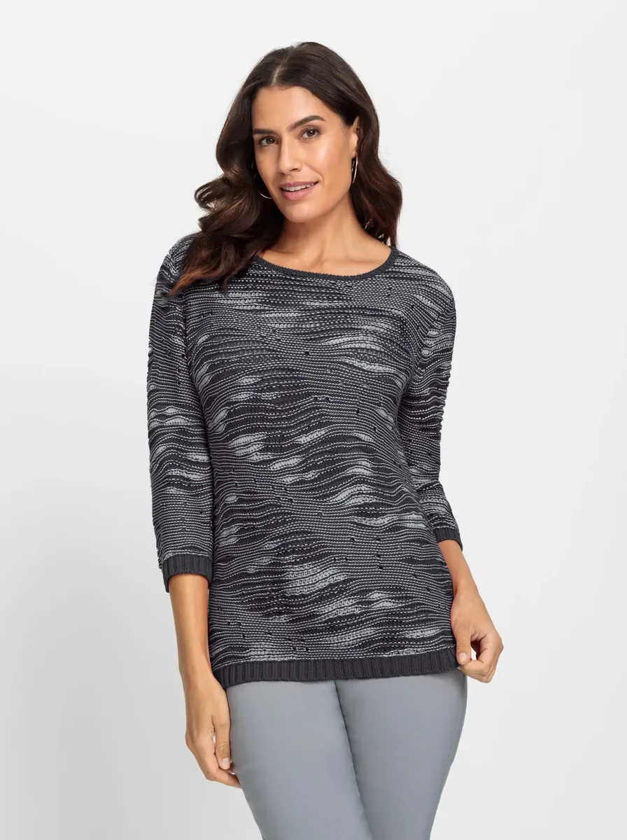 Свитер с круглым вырезом "Свитер", цвет Schwarz-Gemustert
Свитер с круглым вырезом "Свитер", цвет Schwarz-Gemustert