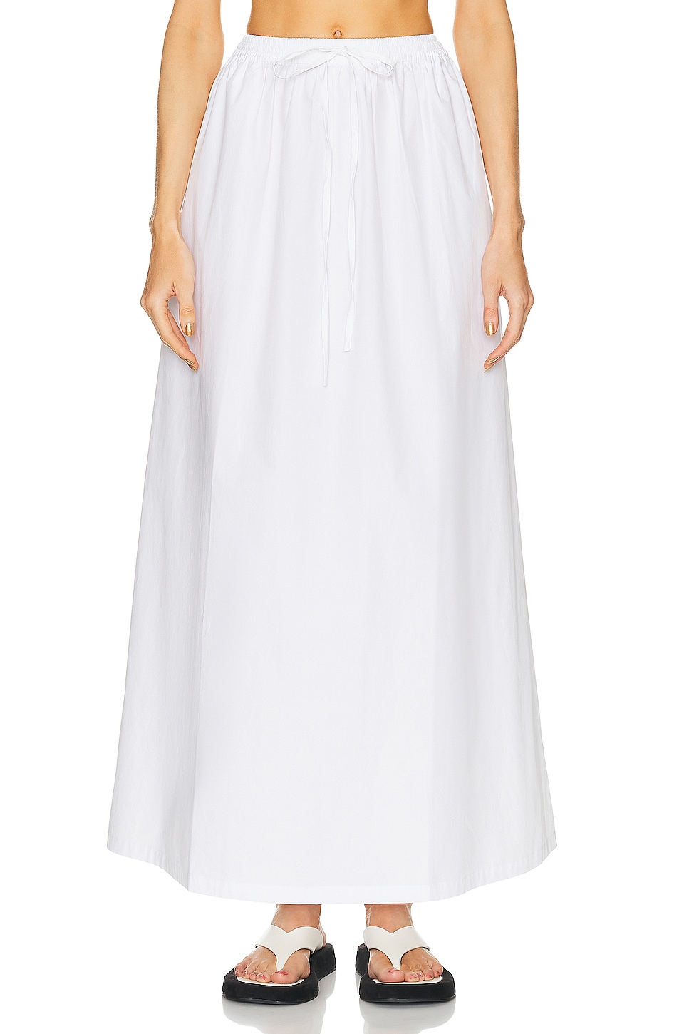 Юбка макси в стиле практичности AEXAE, белый 
Юбка макси в стиле практичности AEXAE, белый