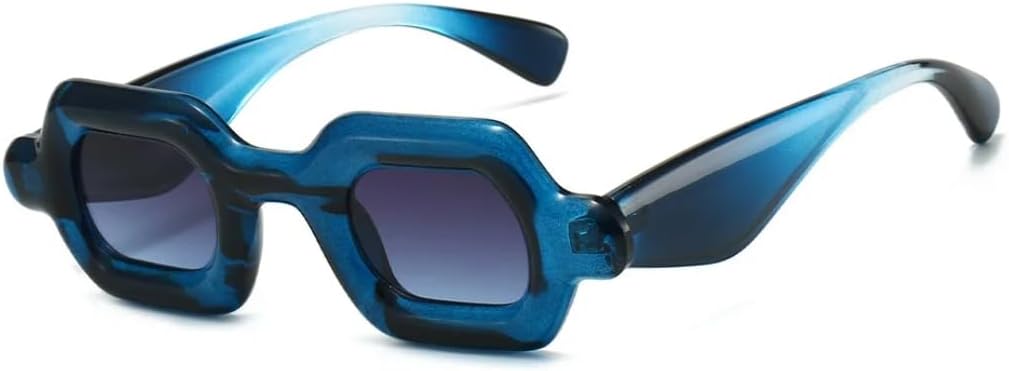 Панк-солнцезащитные очки квадратной формы для женщин и мужчин в стиле хип-хоп с градиентной оправой, роскошные, для отдыха, с защитой от УФ-излучения UV400, для пляжа UATXTAU, Blue
Панк-солнцезащитные очки квадратной формы для женщин и мужчин в стиле хип-хоп с градиентной оправой, роскошные, для отдыха, с защитой от УФ-излучения UV400, для пляжа UATXTAU, Blue