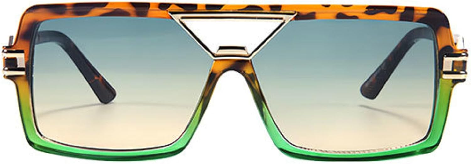 Модные солнцезащитные очки с двойной перемычкой, квадратной формы, ретро-стиль, градиентные линзы, защита от УФ-излучения UV400, трендовые уникальные солнцезащитные очки для мужчин mincl, Green Leopard
Модные солнцезащитные очки с двойной перемычкой, квадратной формы, ретро-стиль, градиентные линзы, защита от УФ-излучения UV400, трендовые уникальные солнцезащитные очки для мужчин mincl, Green Leopard