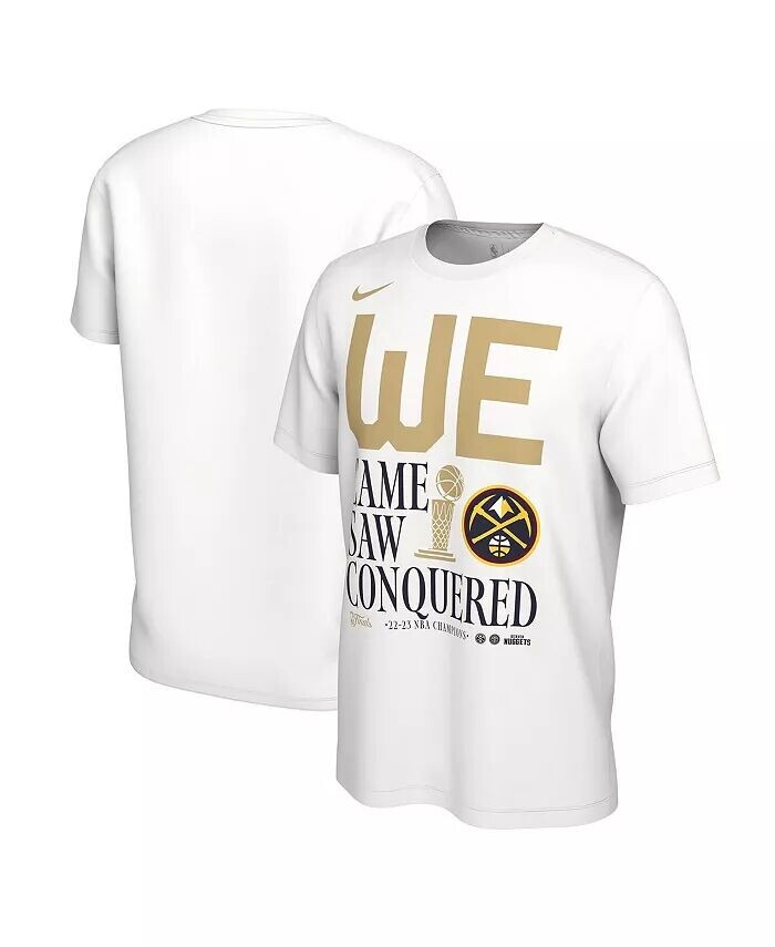Мужская белая футболка Denver Nuggets 2023 Finals NBA Champions Celebration Parade Nike, белый
Мужская белая футболка Denver Nuggets 2023 Finals NBA Champions Celebration Parade Nike, белый