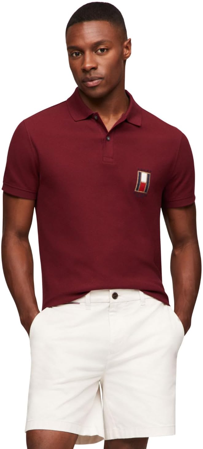 Мужские поло Tommy Hilfiger с коротким рукавом, классического кроя, эластичные, с вертикальным логотипом, Deep Rouge
Мужские поло Tommy Hilfiger с коротким рукавом, классического кроя, эластичные, с вертикальным логотипом, Deep Rouge