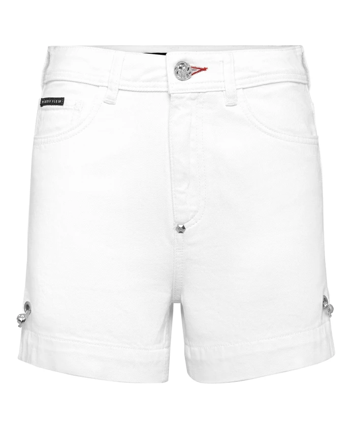 Джинсовые шорты, культовый пленэр Philipp Plein, белый
Джинсовые шорты, культовый пленэр Philipp Plein, белый