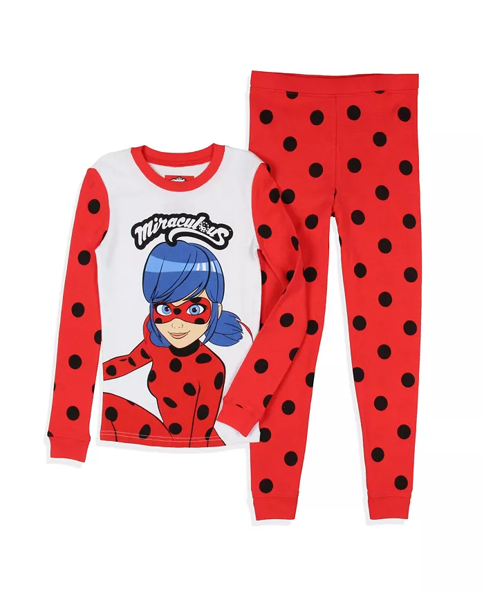 Пижамный комплект для девочек "Miraculous: Tales of Ladybug & Cat Noir" с героями мультфильма, облегающий Miraculous Tales of Ladybug, красный
Пижамный комплект для девочек "Miraculous: Tales of Ladybug & Cat Noir" с героями мультфильма, облегающий Miraculous Tales of Ladybug, красный