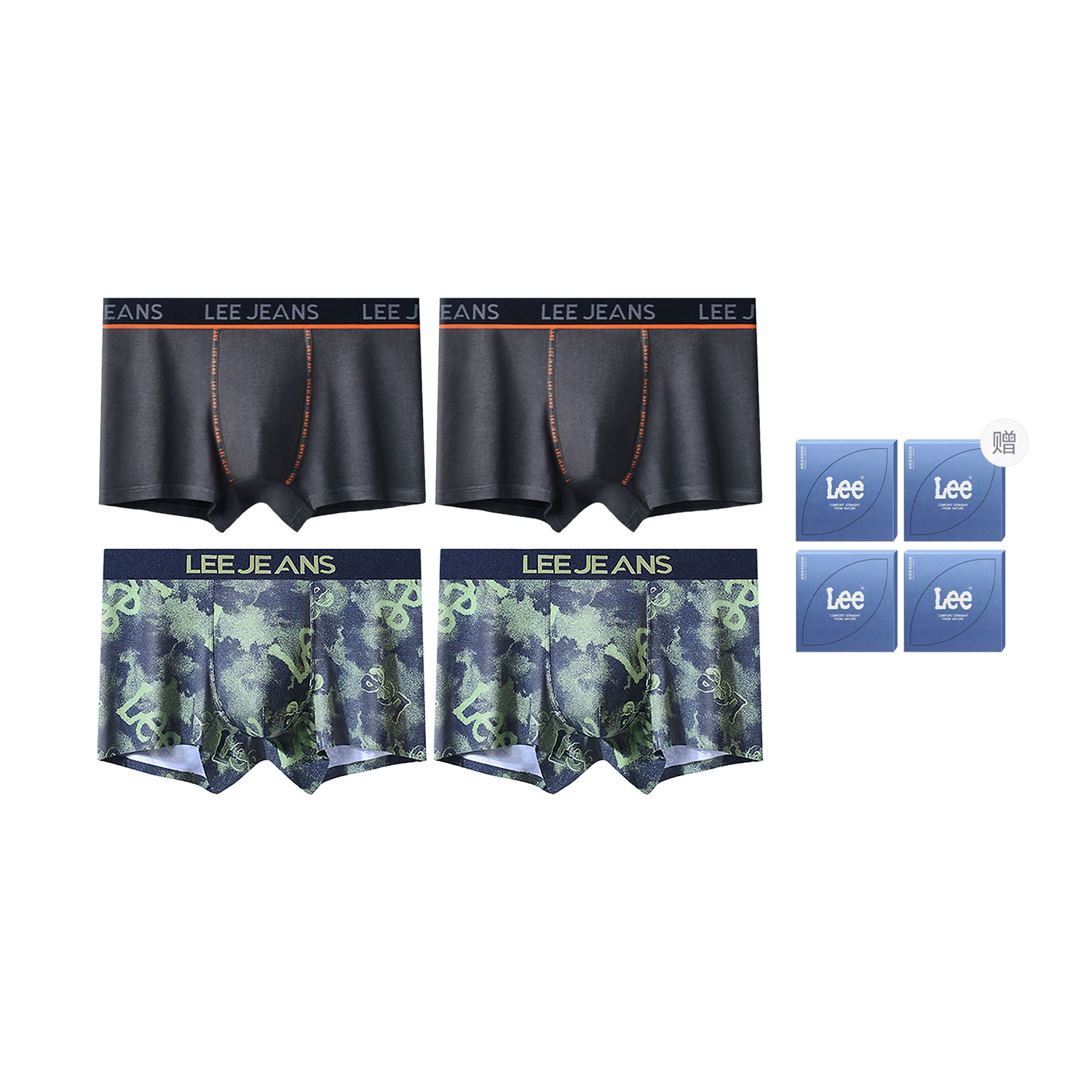 Боксеры мужские Brilliant Underpants 4 шт Lee, темно-серый
Боксеры мужские Brilliant Underpants 4 шт Lee, темно-серый