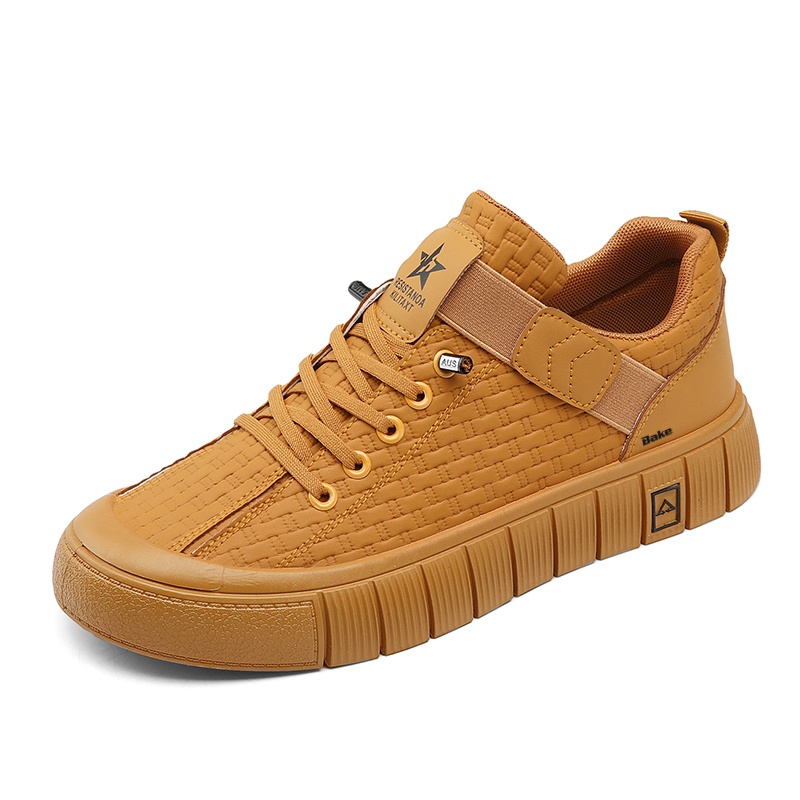 BAKE Антискользящие износостойкие мужские скейтерские кеды лоу топ желтые, цвет Yellow
BAKE Антискользящие износостойкие мужские скейтерские кеды лоу топ желтые, цвет Yellow