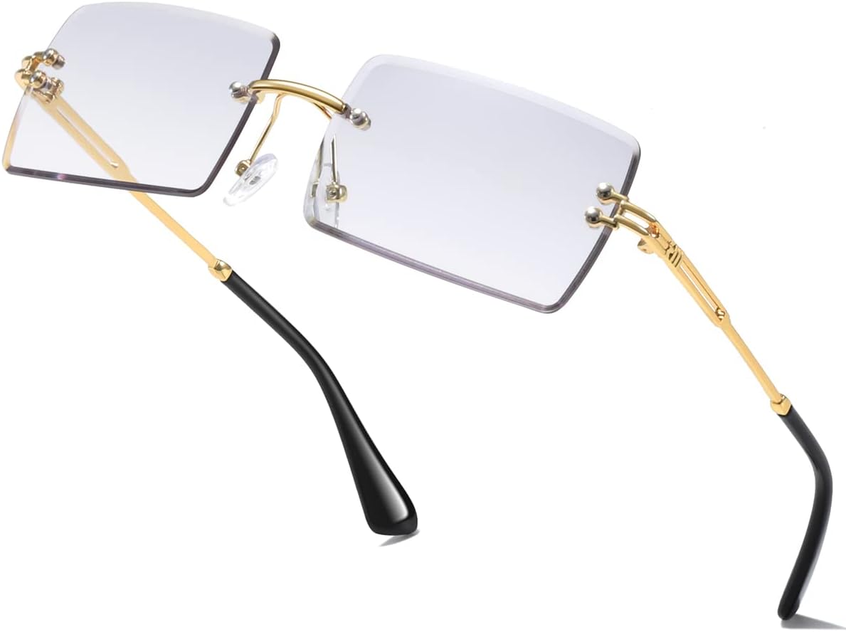 Модные солнцезащитные очки без оправы прямоугольной формы для женщин и мужчин, квадратной формы, сверхлегкие, с защитой от УФ-излучения UV400, унисекс, артикул 9031 aisswzber, Gradient Black
Модные солнцезащитные очки без оправы прямоугольной формы для женщин и мужчин, квадратной формы, сверхлегкие, с защитой от УФ-излучения UV400, унисекс, артикул 9031 aisswzber, Gradient Black