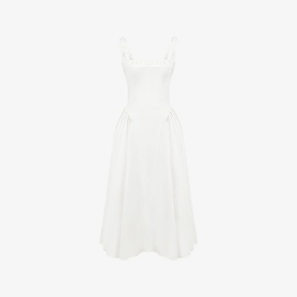 Платье миди House Of Cb Dorothy из стрейч-хлопка плиссированное, белый
Платье миди House Of Cb Dorothy из стрейч-хлопка плиссированное, белый