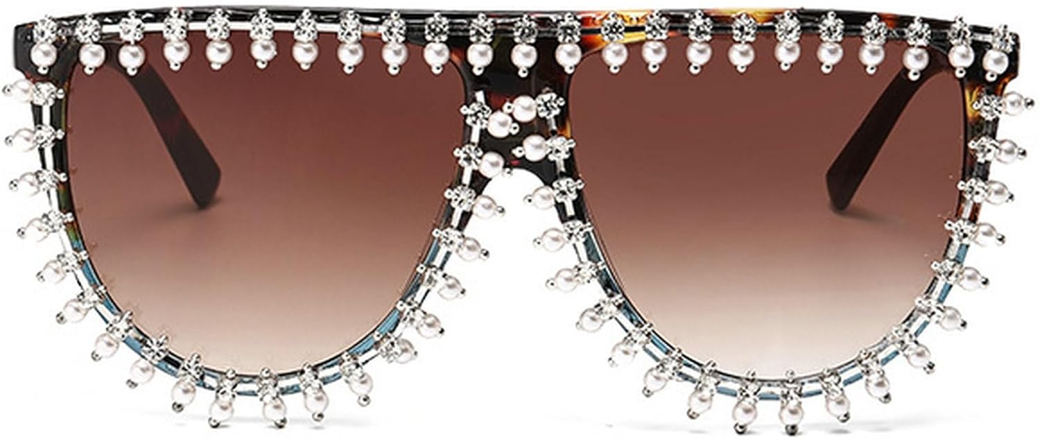 Модные круглые солнцезащитные очки со стразами для женщин, дизайнерские солнцезащитные очки с плоской верхней частью и жемчужным блеском, винтажные солнцезащитные очки mincl, Leopard
Модные круглые солнцезащитные очки со стразами для женщин, дизайнерские солнцезащитные очки с плоской верхней частью и жемчужным блеском, винтажные солнцезащитные очки mincl, Leopard