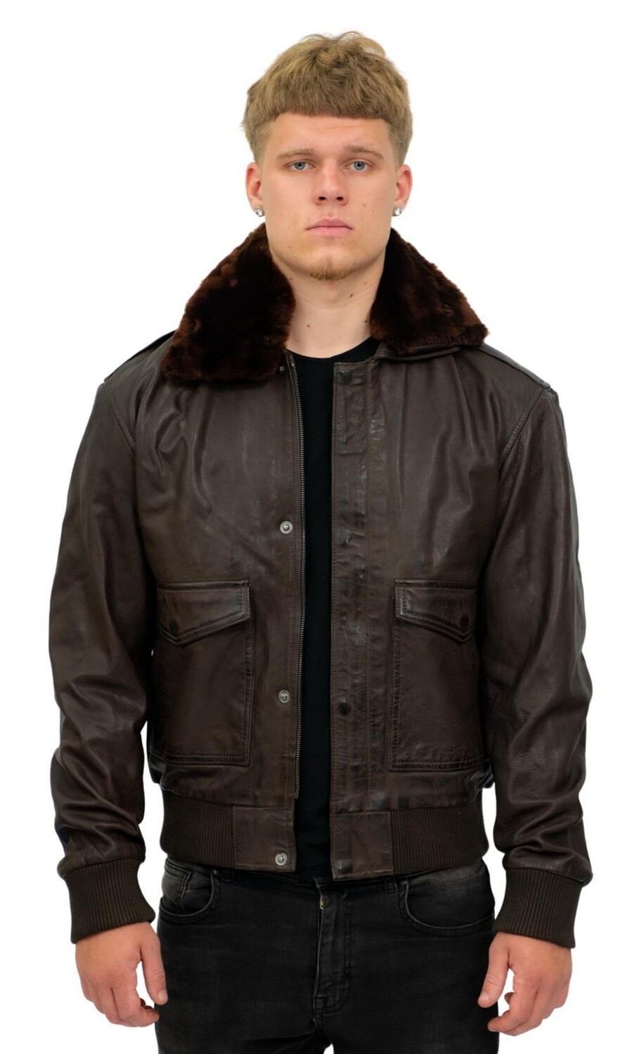 Коричневая кожаная куртка-бомбер Air Force A2-Сан-Паулу Infinity Leather, коричневый
Коричневая кожаная куртка-бомбер Air Force A2-Сан-Паулу Infinity Leather, коричневый