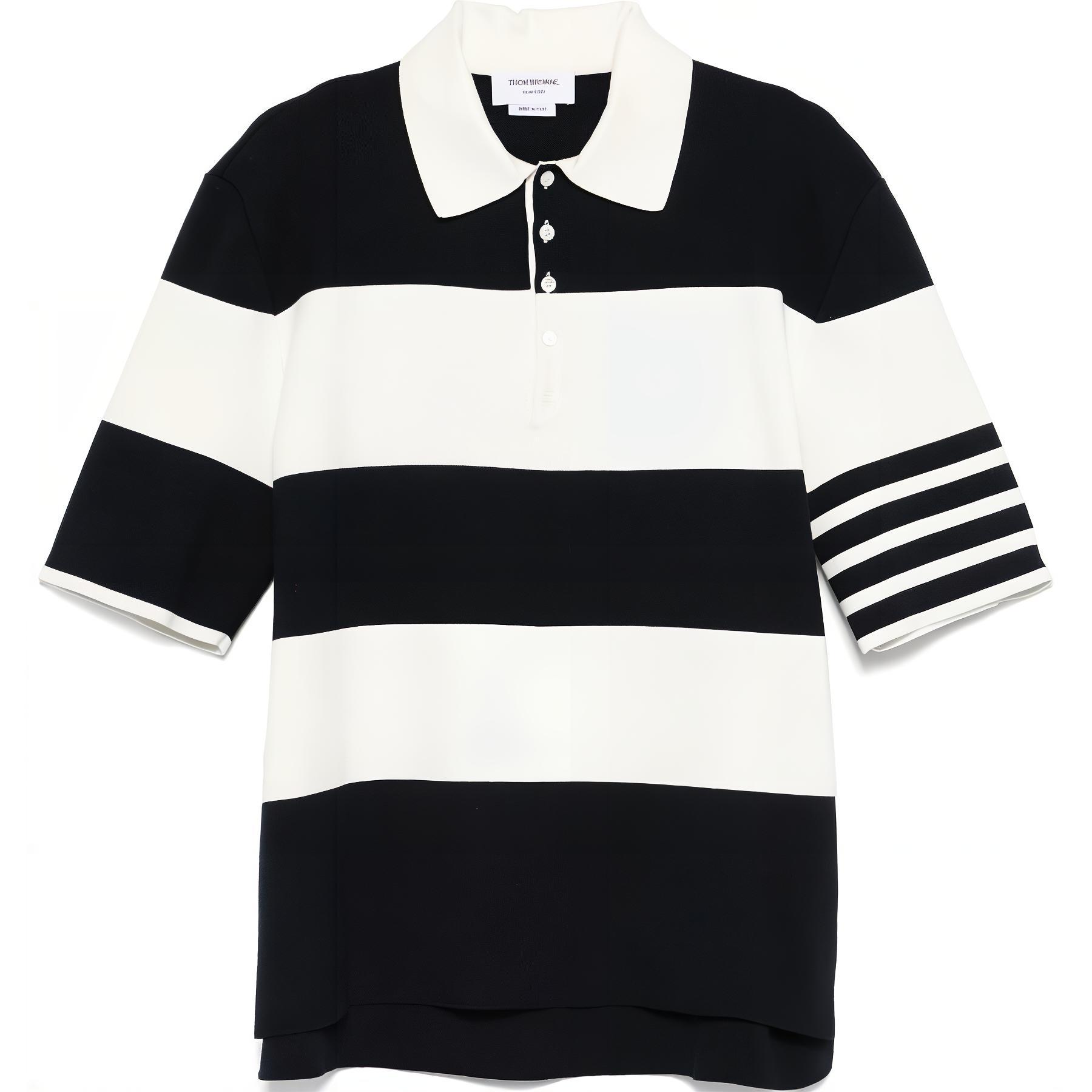 Поло с коротким рукавом в полоску THOM BROWNE, синий
Поло с коротким рукавом в полоску THOM BROWNE, синий