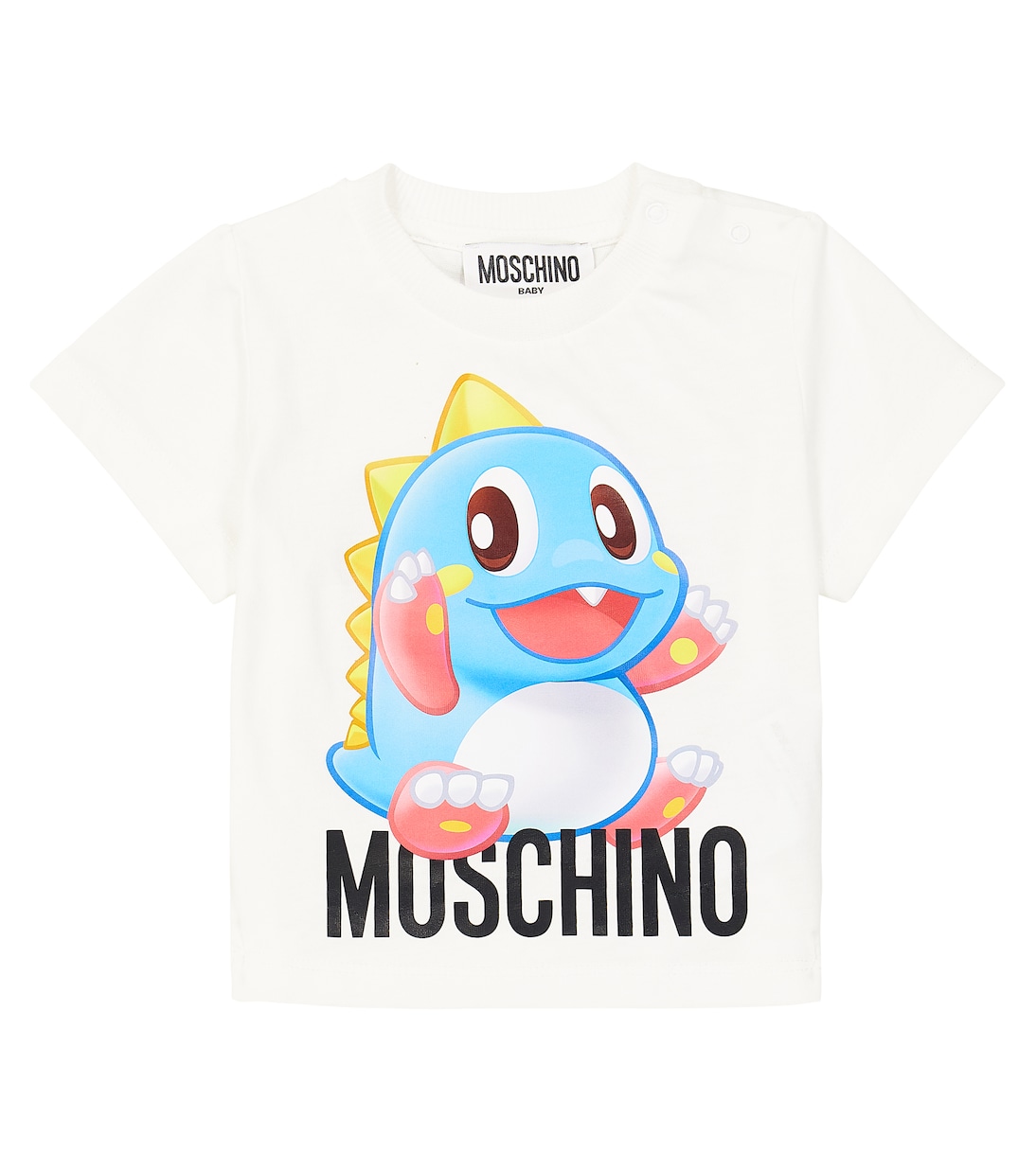 Футболка из хлопкового трикотажа с принтом для малышей Moschino Kids, Optic White
Футболка из хлопкового трикотажа с принтом для малышей Moschino Kids, Optic White