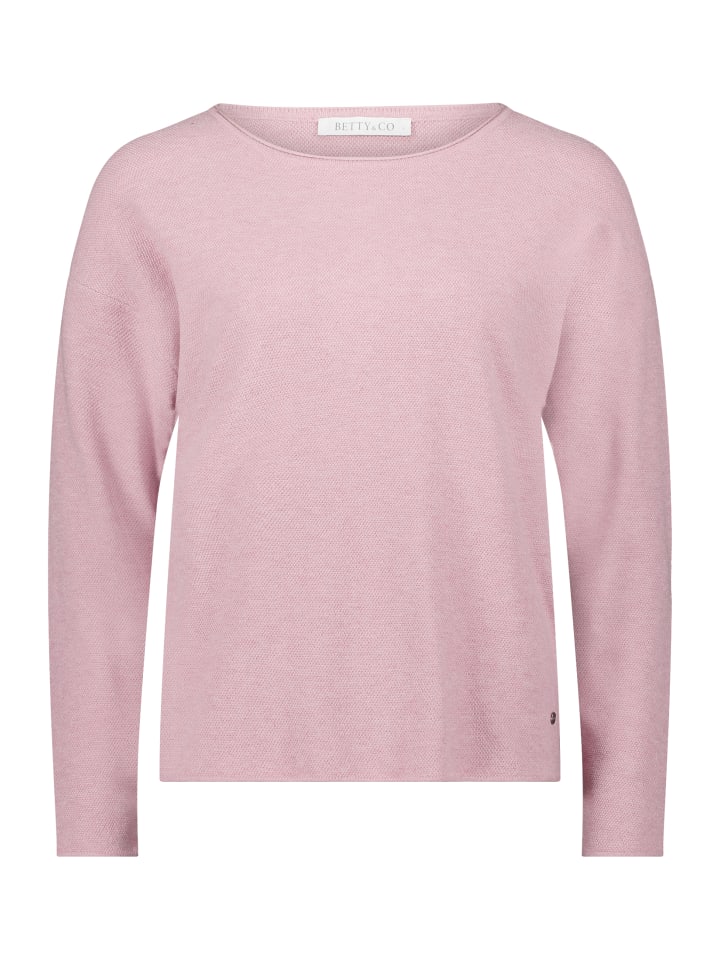 Свитер с круглым вырезом в цвете розовый меланж BETTY & CO
Свитер с круглым вырезом в цвете розовый меланж BETTY & CO