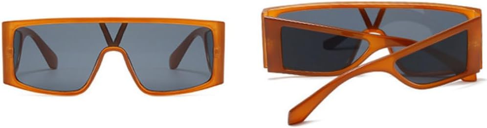 Крупные цельные солнцезащитные очки для женщин и мужчин в стиле панк, квадратные очки, винтажные мужские очки в большой оправе, очки с защитой от УФ-излучения UV400 MTZJH, Brown Black
Крупные цельные солнцезащитные очки для женщин и мужчин в стиле панк, квадратные очки, винтажные мужские очки в большой оправе, очки с защитой от УФ-излучения UV400 MTZJH, Brown Black