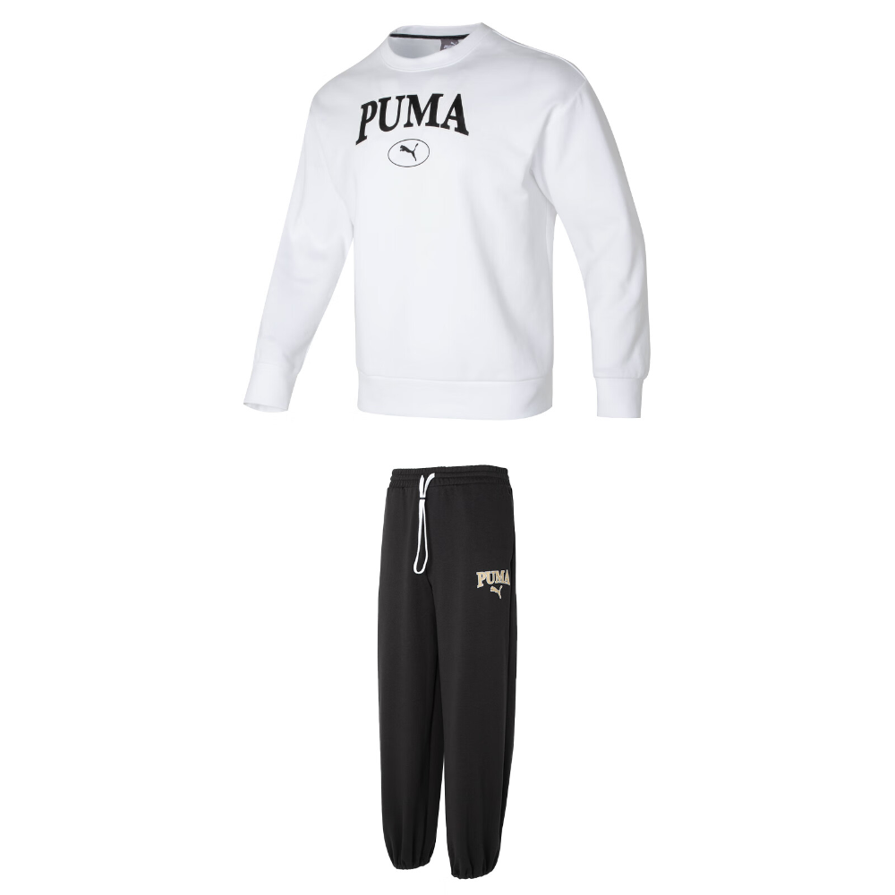 PUMA Комплект худи унисекс белый худи+черные брюки
PUMA Комплект худи унисекс белый худи+черные брюки